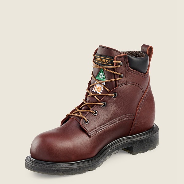 Red Wing Safety Boots Supersole® 2.0 - 6-Inch Waterproof Csa Toe - Burgunder - Herre 3586-XKWUM